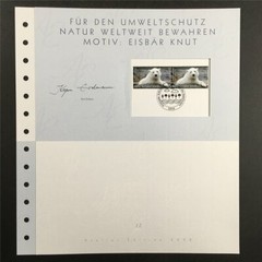 GERMAN POST ART-EDITION 2008/12 EISBÄR POLAR BEAR KNUT PINGUINE PENGUINS