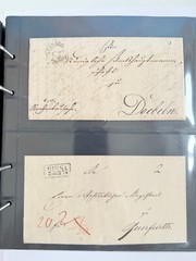 Saxony Briefe-Sammlung Vorphila – German Reich Approx. 200 Piece IN 2 Albums
