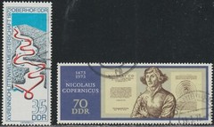 DDR 1973 SC# 1450, 1461 – Bobsled Track – Copernicus – Used Lot # 252