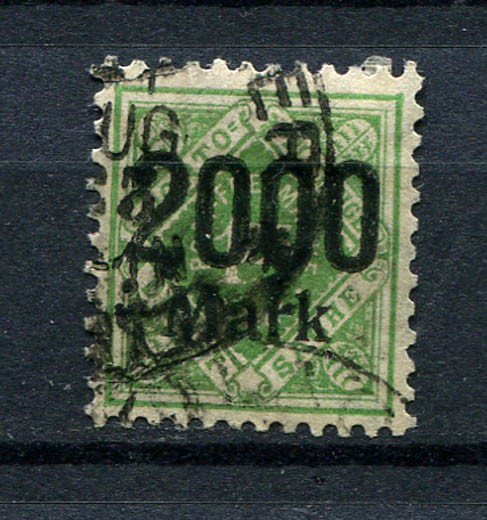 Wurttemberg : Michel D 172 – official stamp from 1923 – used