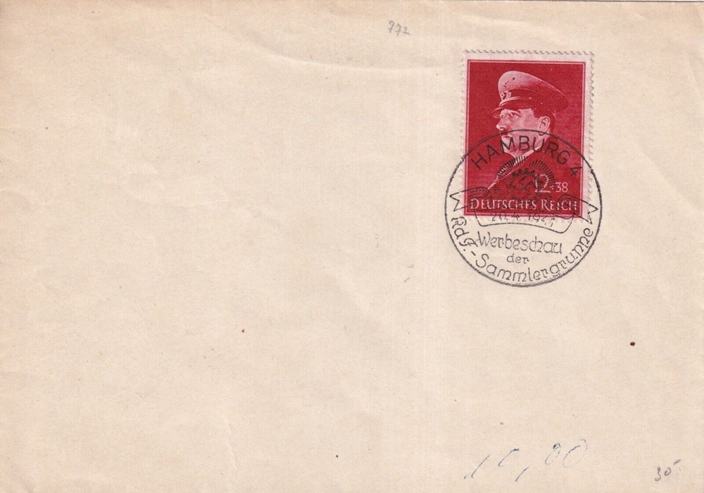 G016 Germany Empire 1941 The 52th Anniversary of the Birth of Adolf Hitler cover
