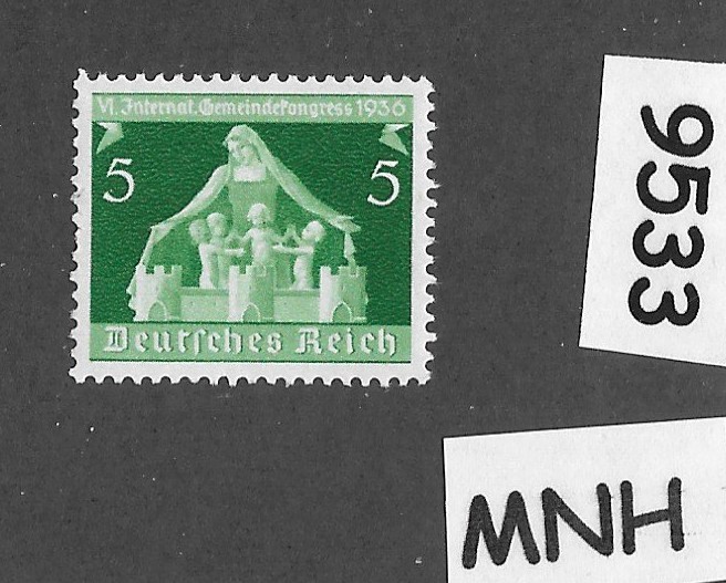 MNH Stamp Sc 474 / 1936 Germany Third Reich Municipalities congress #9533