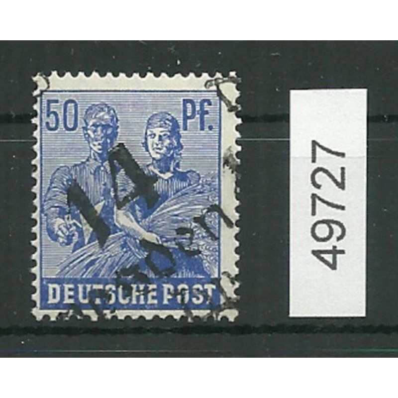 District 14 no. 005 Dresden 12 ** 50 Pf. checked BPP