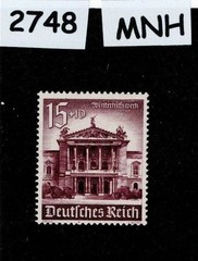 MNH Stamp B183 1940 Germany Castles Cathedrals Architecture Winter relief #2748