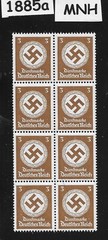 MNH WWII Official stamp block Sc 092 1942, PF03, Third Reich era Germany #1885a