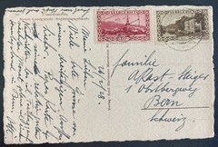 1928 Saar Germany Real Picture Postcard Cover To Bern Switzerland New District C