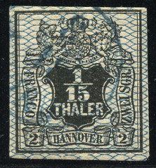 Germany Hannover 1856 2 Sgr Used VF Very Fine Mi 11 EUR 80,00