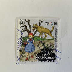 4 Germany stamps~2016-2020~Semi-postal~fairy tales~Red Riding Hood~Brave tailor
