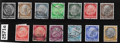 Used Stamp group 1932-1936 President Hindenburg Third Reich era Germany #2571a
