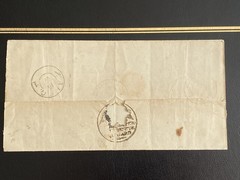 1870 Prussia DOUBLE USED Official Wrapper STETTIN NAUGARD NOWOGARD North German