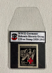 WWII Germany 120+880 Black Eagle Stamp – Bohemia & Moravia – MNH – Rare