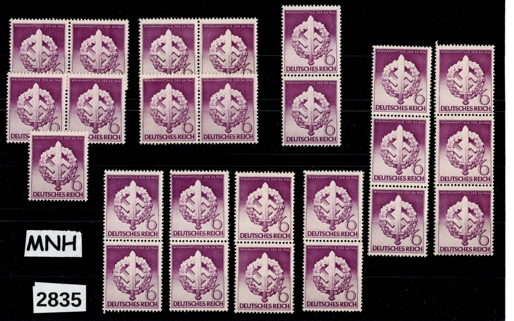 MNH stamps X25 Sc 528 Third Reich Germany Sword & Shield Party Symbol #2835