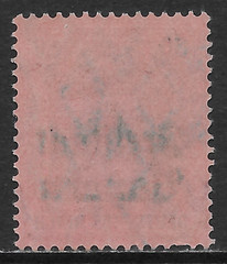 BAVARIA SCOTT 187 USED VF – 1919 80pf LAKE & BLACK/ROSE GERMANIA WITH OVERPRINT