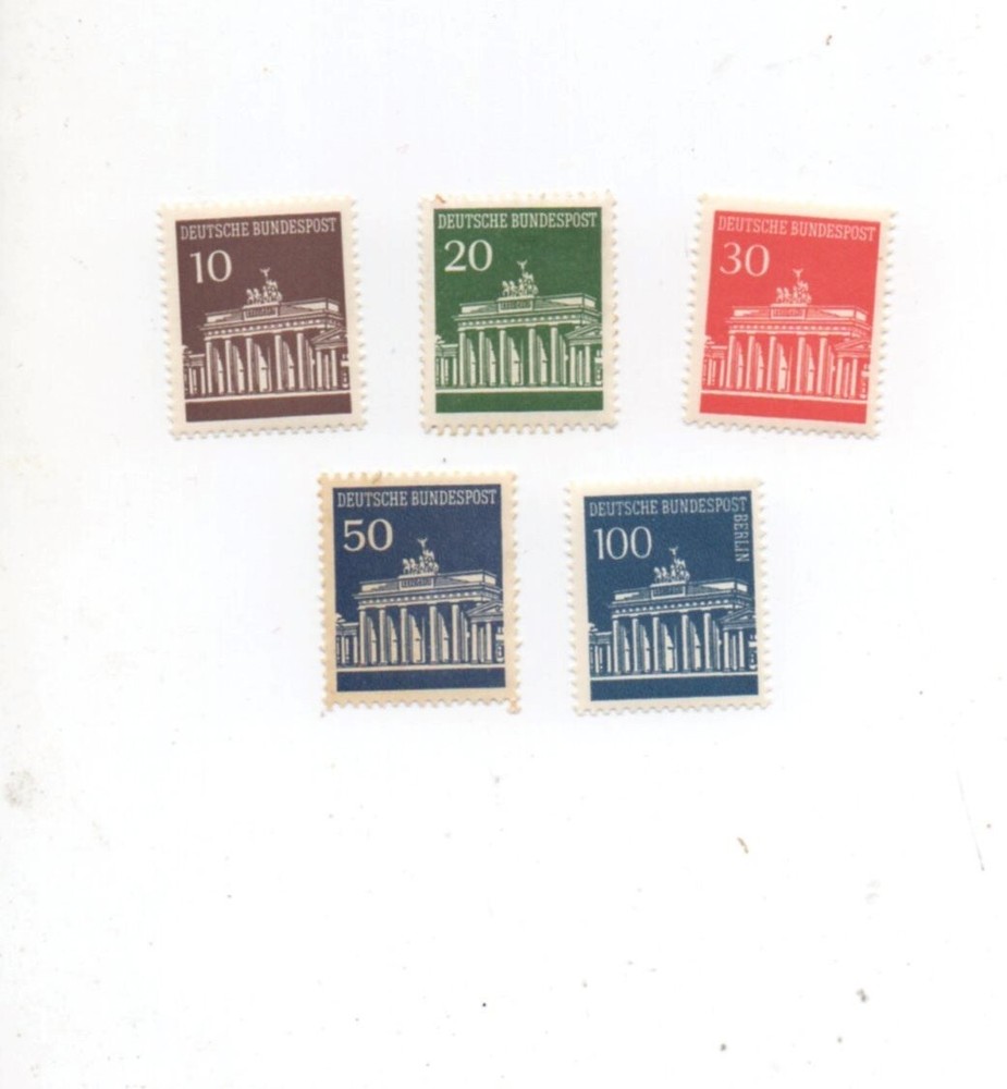 Germany mnh Mint never hinged Scott 952-56 Brandenburg Gate