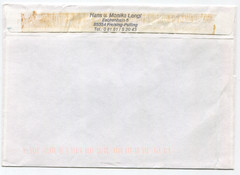 Germany 1990s Airmail Cover to USA, Freising Cancel, 300pf Heuss Issue