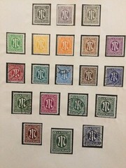 1945 A.M.G. ISSUES GERMAN PRINT POSTAGE STAMPS “VERY RARE” USED 80Pfg