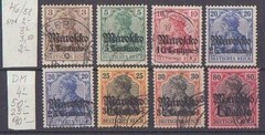 German Post in Morocco Stamp Lot with several better ones