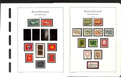 Germany Stamp Collection in Hingless Lighthouse Album Springback Binder 1954-76