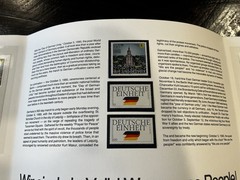1990 German Reunification Stamps & Covers with Presentation Folder MINT