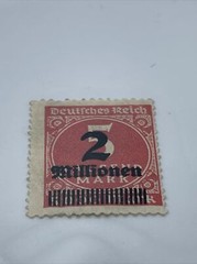 1920’s German Deutsches Reich Rare Stamp 2 Millionen