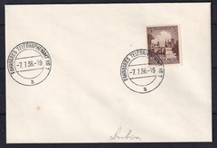 Germany 1938 Breslau, Telegraph Office. Cover
