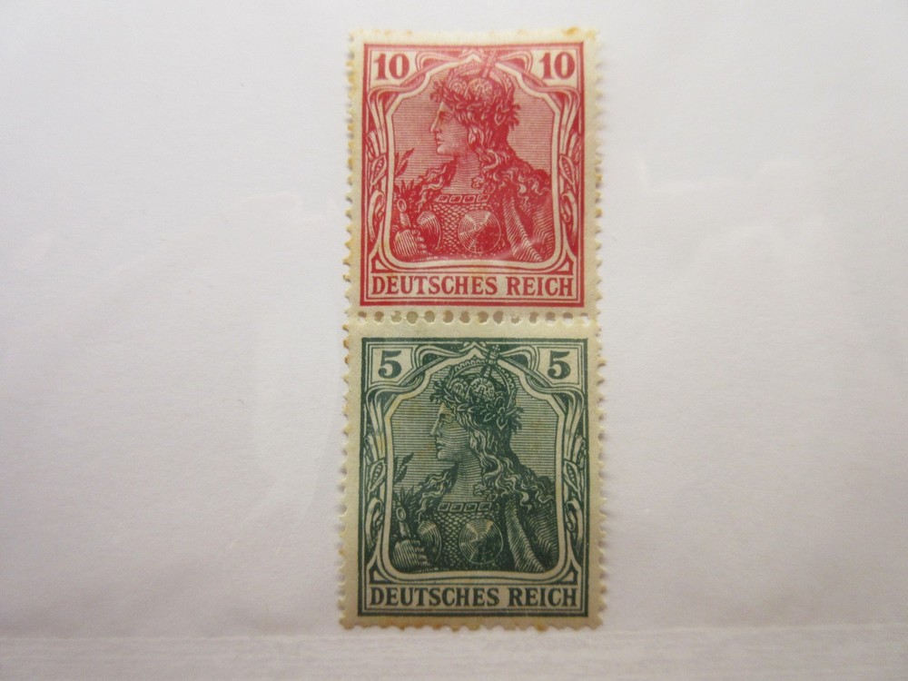 GERMANY Zusammendrucke Michel: S5, MINT LIGHTLY HINGED Lot32 Cat €12