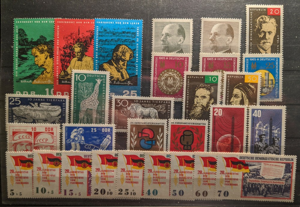 East Germany / DDR 1965 Complete Year Set MNH