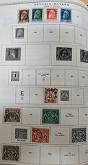 Stamp Bavaria-Bayern 1908-11 #77-80; Official O1,O3,O6,O11,O14,O15 used; O7 MH