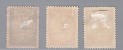 German Reich airmail stamps Michel numbers I – III Airmail Rhine cancelled
