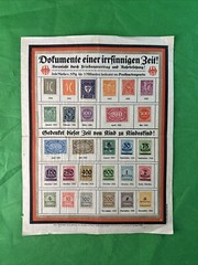 Rare German Hyperinflation Postage Stamp Collection 1920-1923Historical Document