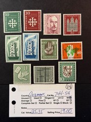 Germany # 744 – 754 MNH 2024 Scott Catalogue Value $ 25.35