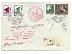 August 26, 1939 Frankfurt Germany Graf Zeppelin LZ 130 One of the Last Flights
