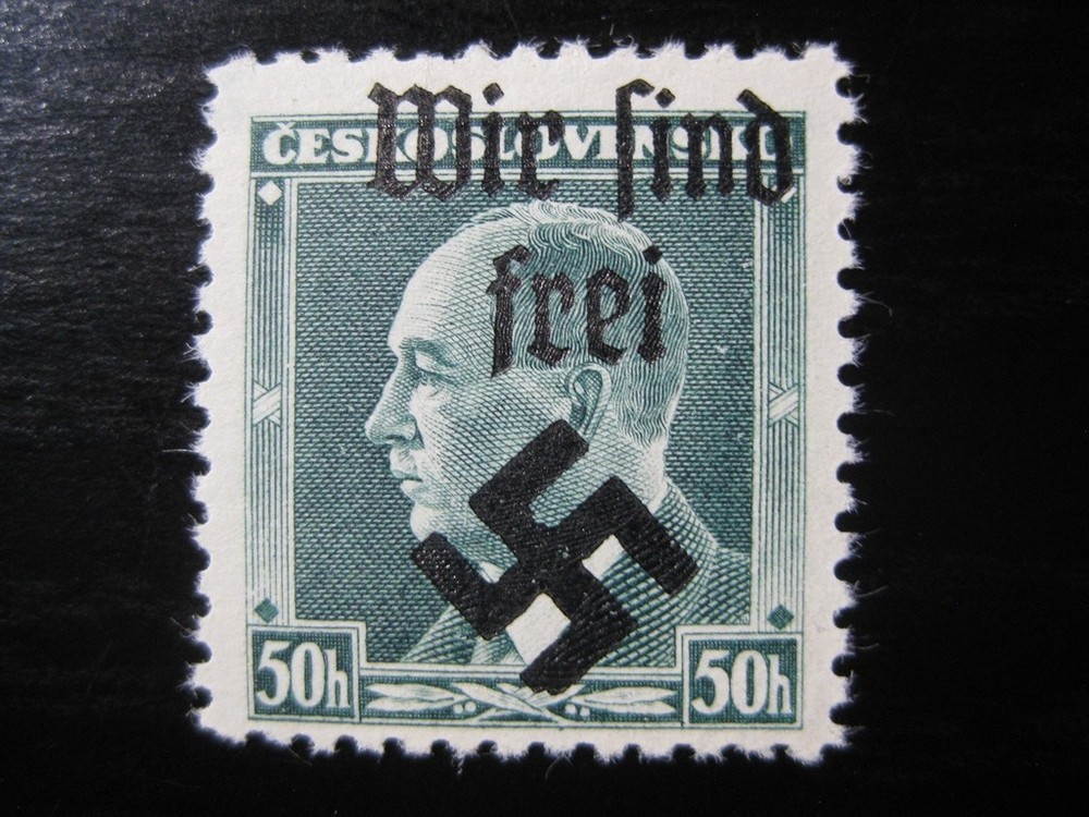 SUDETENLAND THIRD REICH Mi. #7 MNH Wir Sind Frei Mahrisch-Ostrau stamp CV $36.00