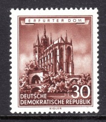 Germany, DDR Scott # 269 VF MNH 1955 30 Pfg. German State Opera