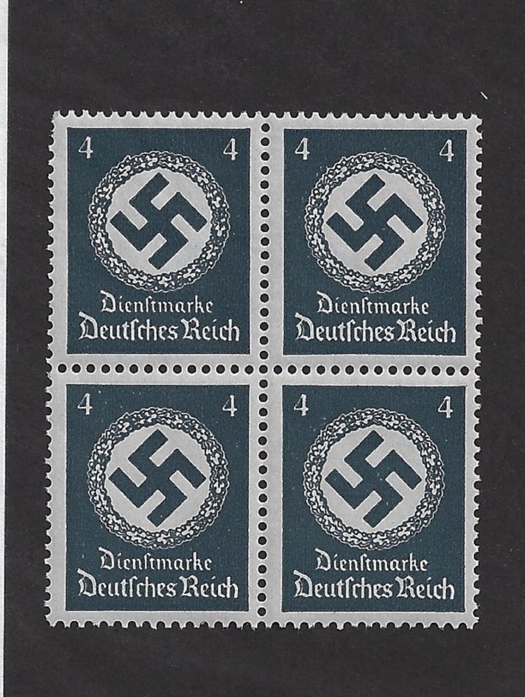 MNH Stamp Block / PF04 Sc 093 1942 / Large WWII Official / Third Reich Germany