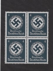 MNH Stamp Block / PF04 Sc 093 1942 / Large WWII Official / Third Reich Germany