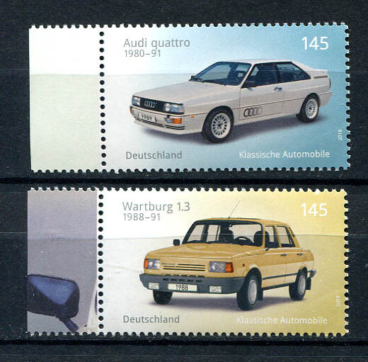 Germany – BRD : Great classic cars set from 2018 – mint NH
