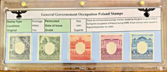 Nazi Germany, Third Reich, General Government Occupation Poland Stamps