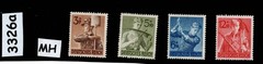MH stamp set B237-B240 WWII Germany Hitler youth Reich Labor corp #3326a