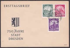 EAST GERMANY 1956 750th Anniv of Dresden FDC………………………….A2843