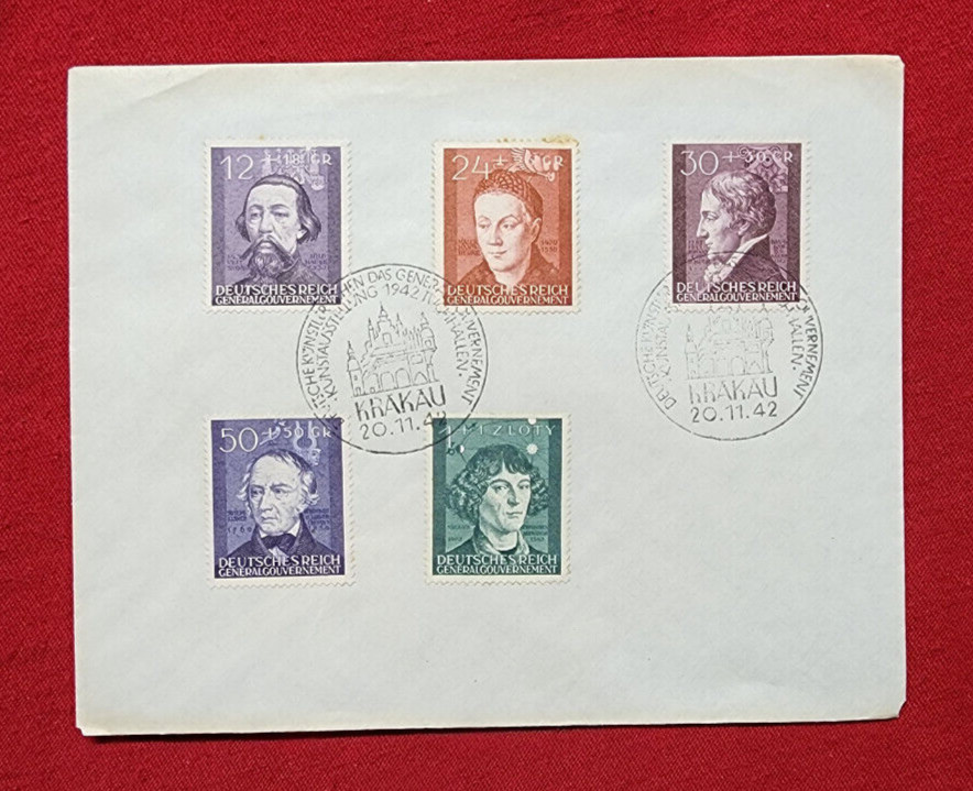 WW2 WWII Germany Third Reich Cover German Envelope Poland occupation KRAKAU 1942