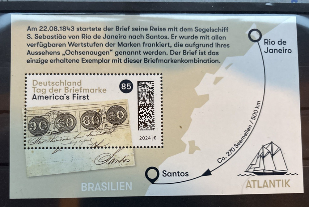 Federal Republic Block 93 Tag Der Briefmarke: America’s First Mint Never Hinged