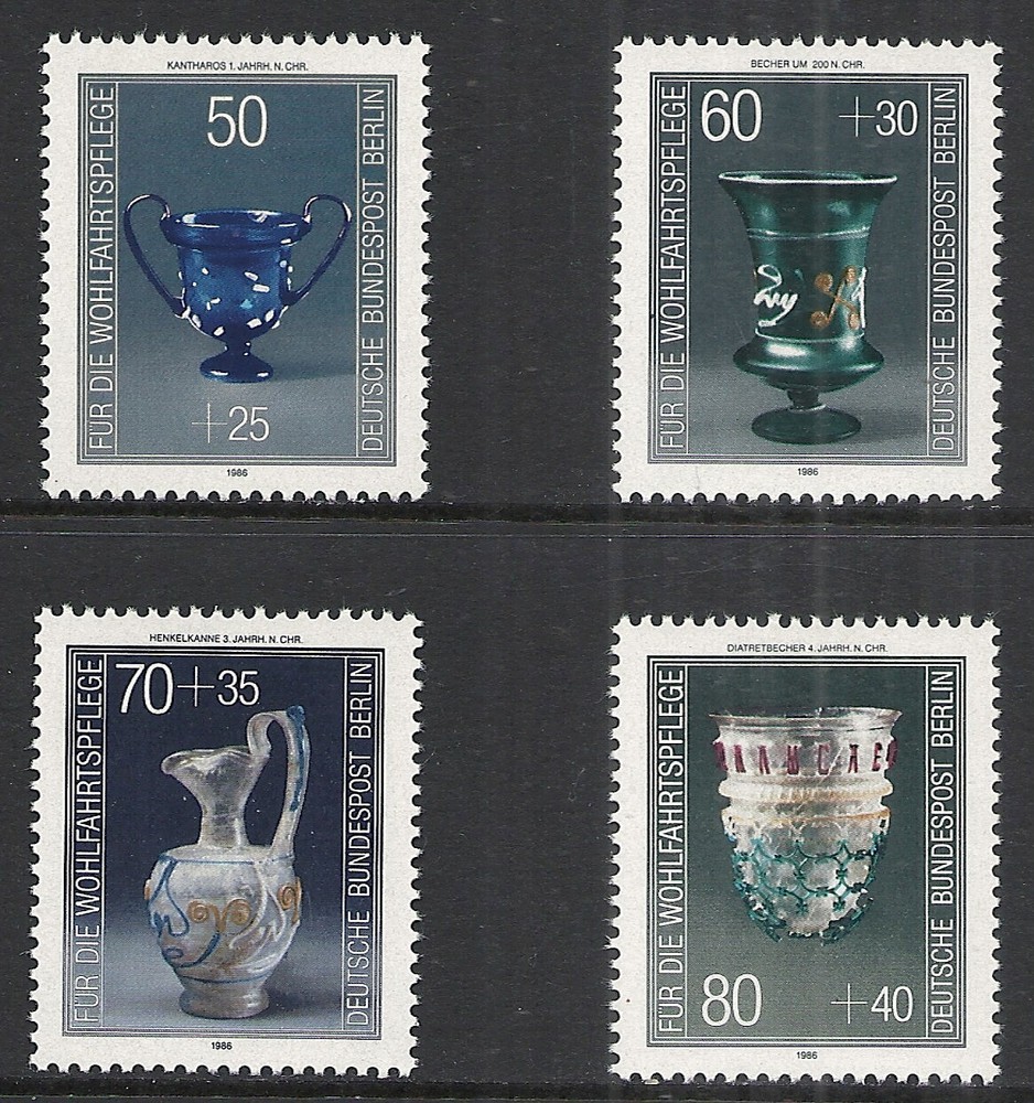 BERLIN SCOTT 9NB238 – 9NB241 MNH SET – 1986 SEMI-POSTAL ISSUE CAT $6.00