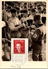 1942 Occupied Poland Krakau GG Labor Camp RP Postcard Cover Already noted troops
