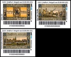 Biberpost: “ Staßfurt, Emergency Money by The 01.09.1921 (II): Salz „, Set, Mint