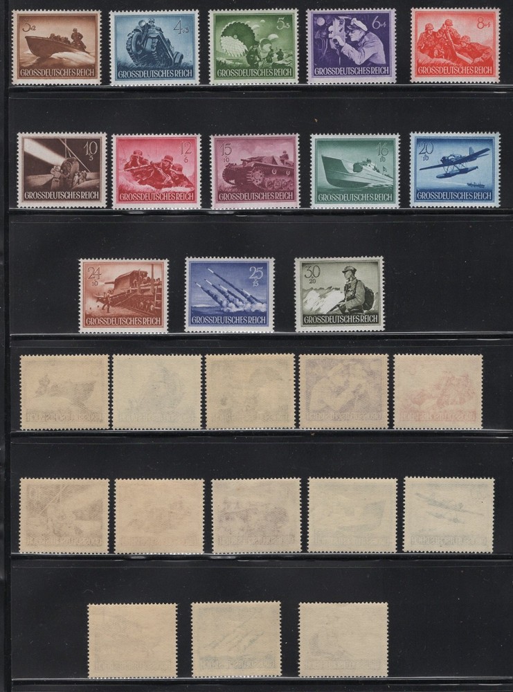 Germany 1944 Semi Postals #B257-B269 Never Hinged – Hero Memorial