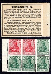 GERMANY 1906 FIRST BOOKLET PANE OF GERMANY Sc. 82g NH, SUPERB CONDITION