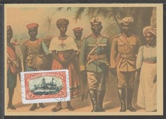 ✔️ Deutsches Reich Colonies 1910 German East Africa RARE POSTCARD – REPRODUCTION