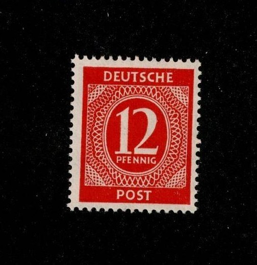 MNH Stamp Sc 538 1946 Post WWII Germany Large numeral From mint sheet