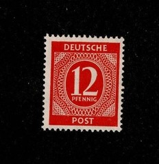 MNH Stamp Sc 538 1946 Post WWII Germany Large numeral From mint sheet